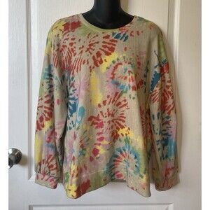 Aldomartins Anthropologie Tie Dye Pullover Sweatshirt Size Small